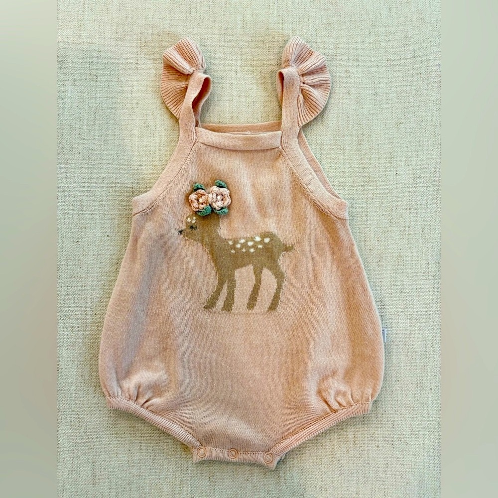 Pink Deer Design 3m Baby Bodysuit